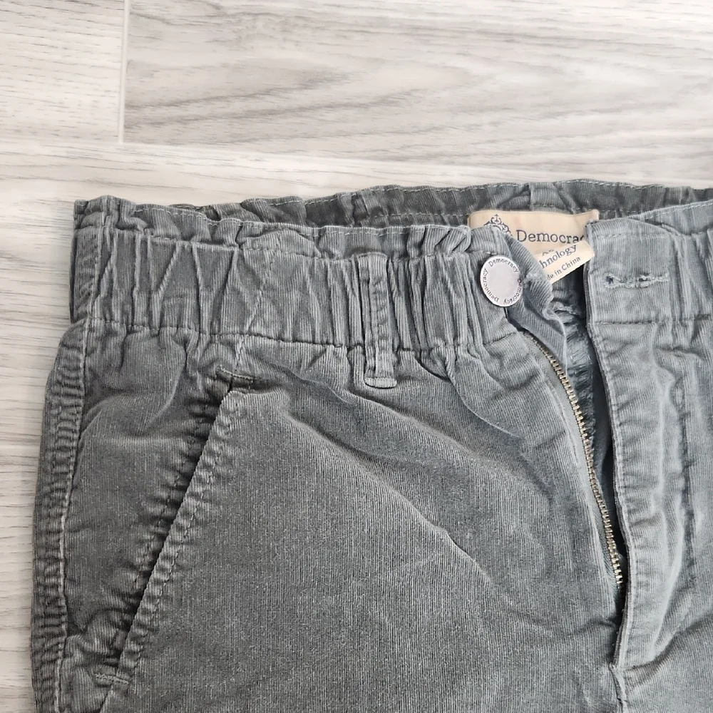 Democracy Women's Army Green  Corduroy Pants - Picture 2 of 4